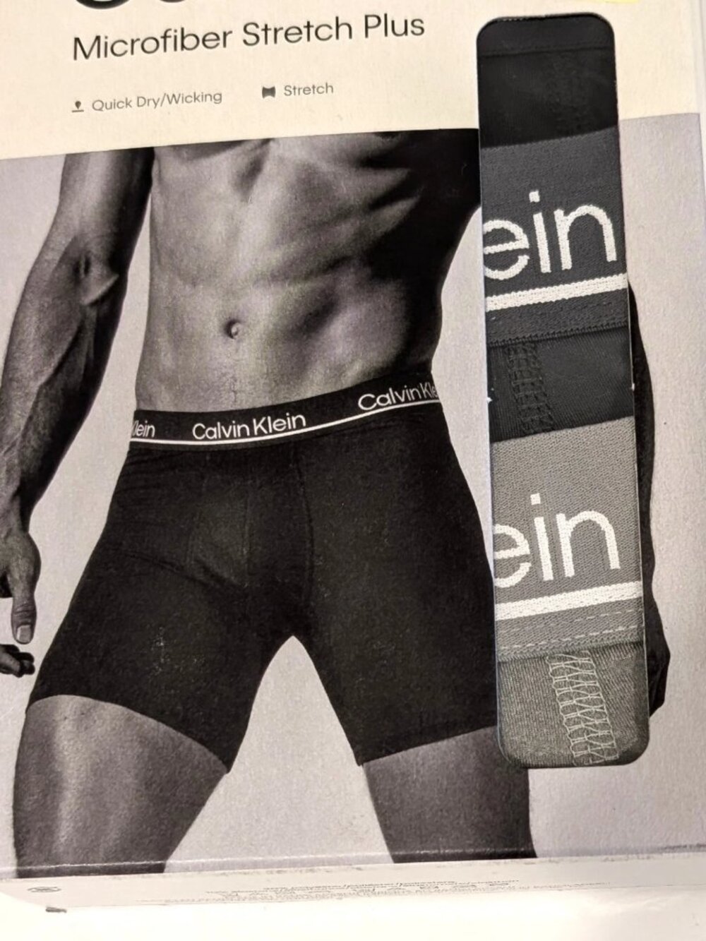 Calvin Klein Microfiber Stretch Plus 3-Pack Boxer Underware Briefs XL NIB